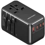 CARGADOR PARED UNIVERSAL TOMA DE CORRIENTE/3xUSB-C/USB-A 120W NEGRO VENTION